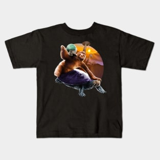 Sloth Turtle Snail Kids T-Shirt